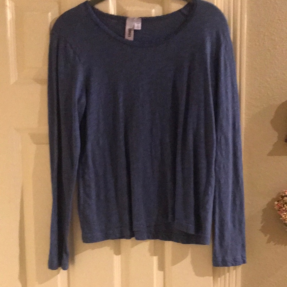 WILT Classic Women's Lightweight Blue Crewneck Sweater Size S